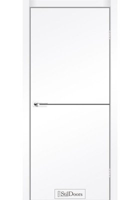 Міжкімнатні двері StilDoors Loft aluminium білий мат