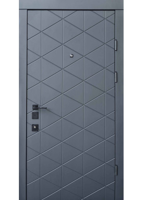 Входная дверь Qdoors Авангард Бакарди антрацит/белая шагрень Входная дверь Qdoors Авангард Бакарди антрацит/белая шагрень