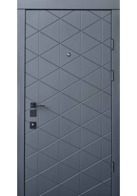 Купить Вхідні двері - Вхідні двері Qdoors Авангард Бакарді антрацит/біла шагрень в Одессе Вхідні двері Qdoors Авангард Бакарді антрацит/біла шагрень