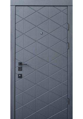 Купить Входные двери - Входная дверь Qdoors Авангард Бакарди антрацит/белая шагрень в Одессе Входная дверь Qdoors Авангард Бакарди антрацит/белая шагрень