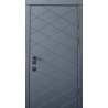 Входная дверь Qdoors Авангард Бакарди антрацит/белая шагрень