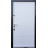 Вхідні двері Qdoors Авангард Горизонт AL венге темний горизонт/біле дерево