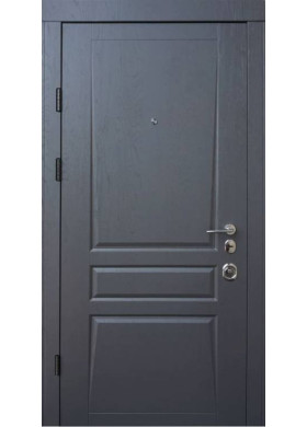 Входная дверь Qdoors Авангард Трино дуб графит/белый супермат