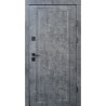 Вхідні двері Qdoors Ультра Мироу мармур темний/біла емаль + дзеркало