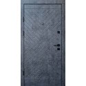 Входная дверь Qdoors Премиум Некст мрамор темный/бетоный бежевый