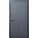 Вхідні двері Qdoors Преміум Вертикаль-АК антрацит/грій софт/бетонний бежевий