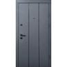 Входная дверь Qdoors Премиум Вертикаль-АК антрацит/грей софт