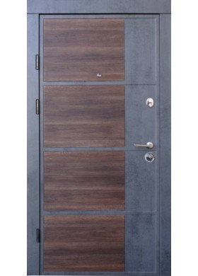 Входная дверь Qdoors Премиум Бостон-М бетон темный/бетон светлый