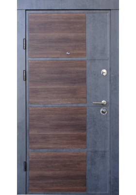 Вхідні двері Qdoors Преміум Бостон-М бетон темний/бетон світлий