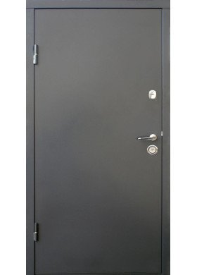 Входная дверь Qdoors Вип М Горизонталь графит/дуб вулканичный