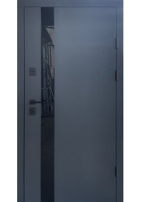 Входная дверь Qdoors Стрит Элегант металл антрацит 7021/ МДФ белое дерево