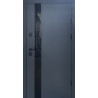 Входная дверь Qdoors Стрит Элегант металл антрацит 7021/ МДФ белое дерево
