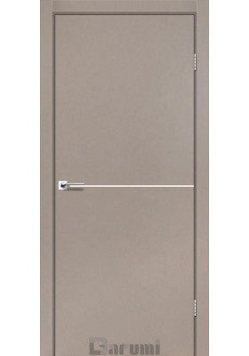 Купить Межкомнатные двери, Экошпон двери - Межкомнатная дверь Darumi Plato Line PTL-03 серый краст в Одессе Межкомнатная дверь Darumi Plato Line PTL-03 серый краст