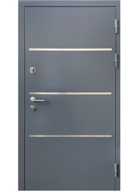 Входная дверь Форт-М Люкс Галиция Металл 7024/МДФ антрацит
