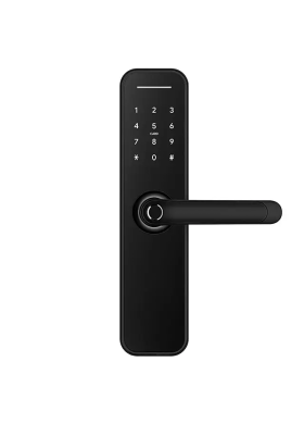 Розумний дверний біометричний замок SEVEN LOCK SL-7766BF black (без врізної частини)