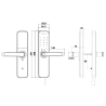 Умный дверной биометрический замок SEVEN lock SL-7766BF black (без врезной части)