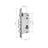 Умный дверной биометрический замок SEVEN LOCK SL-7767BF black (врезная часть 6068)