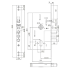 Умный дверной биометрический замок SEVEN lock SL-7767BFW black (врезная часть 252RAV)