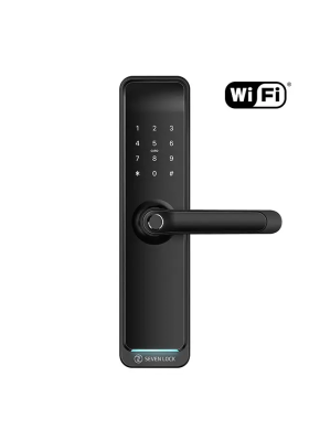 Купить Фурнитура, Замки для отелей - Умный дверной биометрический замок SEVEN lock SL-7767BFW black (врезная часть 252RAV) в Одессе Умный дверной биометрический замок SEVEN lock SL-7767BFW black (врезная часть 252RAV)