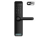 Умный дверной биометрический замок SEVEN lock SL-7767BFW black (врезная часть 252RAV)