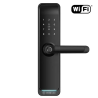 Умный дверной биометрический замок SEVEN lock SL-7767BFW black (врезная часть 7068)
