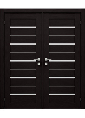 Межкомнатная дверь Rodos Modern Lazio венге шоколадный двустворчатая
