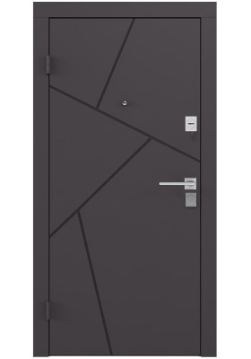 Входная дверь Rodos Basic S Bas 002 Коричневый С407/дуб сонома
