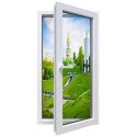 Металлопластиковое окно Glasso 5S поворотное 700 х 1200 мм