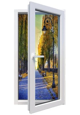 Купить Окна, Металлопластиковые - Металлопластиковое окно Glasso 85 поворотно-откидное 800 х 800 мм в Одессе Металлопластиковое окно Glasso 85 поворотно-откидное 800 х 800 мм