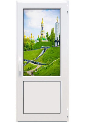 Металопластикові двері Glasso 5S поворотно-відкидне 800 x 2200 мм
