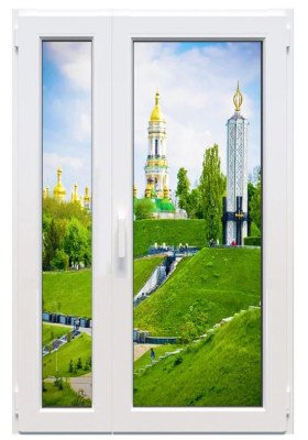 Купить Межкомнатные двери, Металлопластиковые двери - Металлопластиковая дверь Glasso 5S полуторная поворотно-откидная створка 1300 x 2100 мм в Одессе Металлопластиковая дверь Glasso 5S полуторная поворотно-откидная створка 1300 x 2100 мм