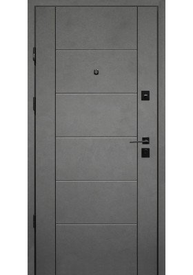 Купить Вхідні двері - Вхідні двері Straj Safe Lux Securemme Parallel бетон сірий в Одессе Вхідні двері Straj Safe Lux Securemme Parallel бетон сірий