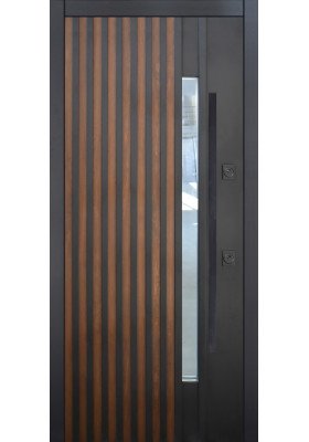 Входная дверь Straj Proof Mottura Rio-S Loft DMD 1200 Дуб темный/белый атлас