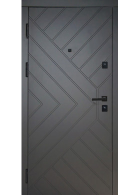 Входная дверь Hygge Apart 120 Diagonal антрацит/белый супермат Входная дверь Hygge Apart 120 Diagonal антрацит/белый супермат