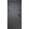 Входная дверь Hygge Apart 120 Diagonal антрацит/белый супермат