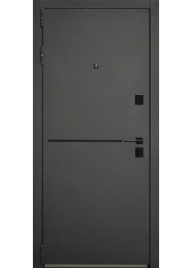 Входная дверь Hygge Cottage Black Line Ral 7121/белый мат