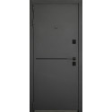 Входная дверь Hygge Cottage Black Line Ral 7121/белый мат
