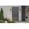 Входная дверь Hygge Cottage Black Line Ral 7121/белый мат