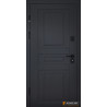 Входная дверь Abwehr Cottage модель Scandi 498 RAL 7021/белый мат