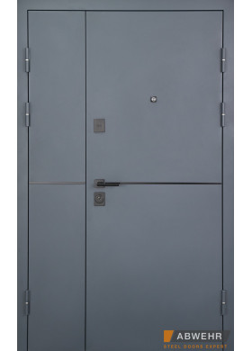 Входная дверь Abwehr Defender модель Solid 1200 RAL 7021T/антрацит Входная дверь Abwehr Defender модель Solid 1200 RAL 7021T/антрацит