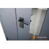 Вхідні двері Abwehr Defender модель 506 Nordi Glass 1200 RAL 7021T/білий мат