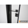 Вхідні двері Abwehr Defender модель 506 Nordi Glass 1200 RAL 7021T/білий мат