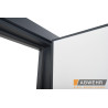 Вхідні двері Abwehr Defender модель 506 Nordi Glass 1200 RAL 7021T/білий мат