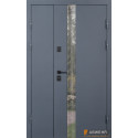 Входная дверь Abwehr Defender 506 Nordi Glass 1200 RAL 7021T/белый мат