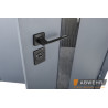 Вхідні двері Abwehr Defender модель 506 Nordi Glass 1200 RAL 7021T/білий мат