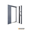 Вхідні двері Abwehr Defender модель 506 Nordi Glass 1200 RAL 7021T/білий мат