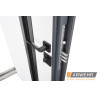 Вхідні двері Abwehr Defender модель 506 Nordi Glass 1200 RAL 7021T/білий мат
