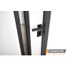 Входная дверь Abwehr Defender модель 506 Nordi Glass RAL 7021T/белый мат