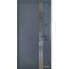 Входная дверь Abwehr Defender модель 506 Nordi Glass RAL 7021T/белый мат