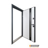 Входная дверь Abwehr Defender модель 506 Nordi Glass RAL 7021T/белый мат